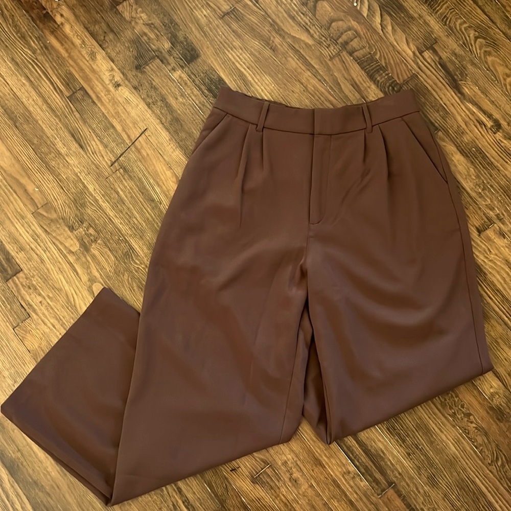 Women’s Abercrombie Brown Wide Leg Pant Size Large